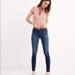 Madewell 10” high rise skinny jeans